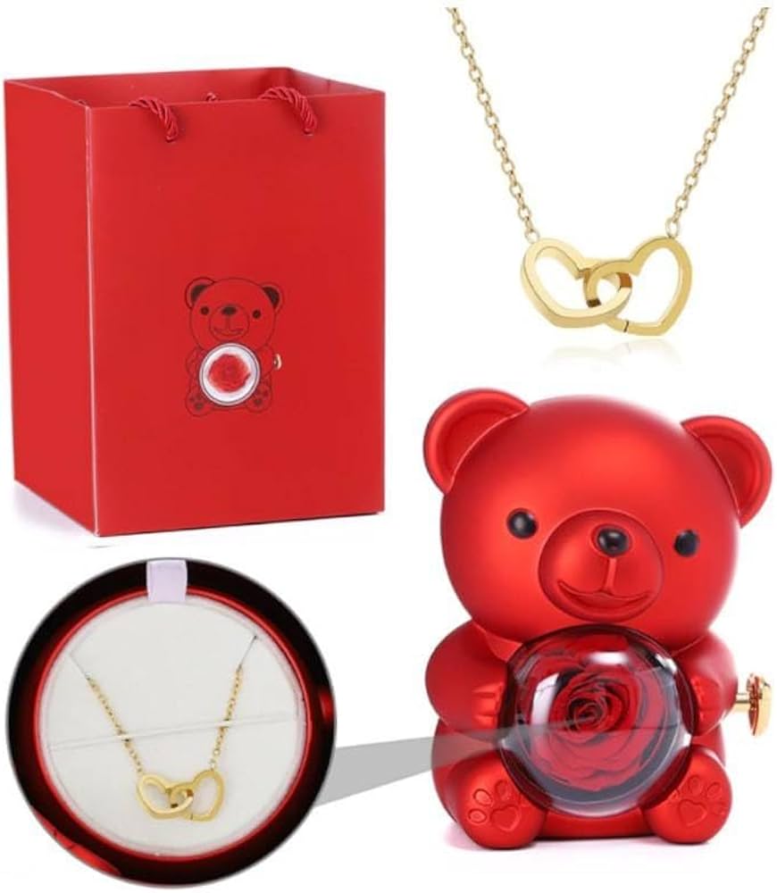 🧸💎 Love Bear Necklace Teddy – The Cutest Way to Say “I Love You” ❤️