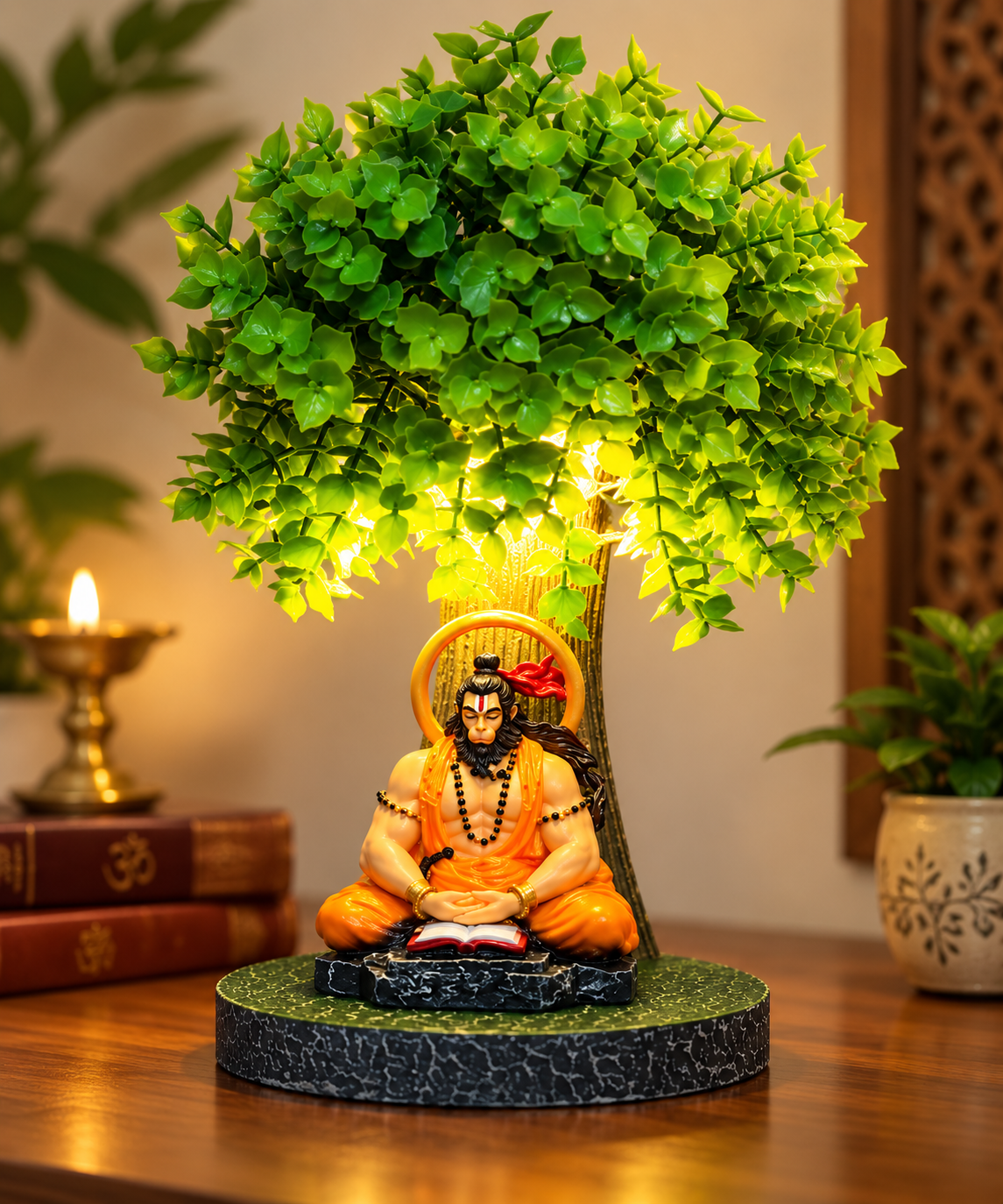 Divine Hanumanji Tree Lamp β Spiritual LED Decorative Light