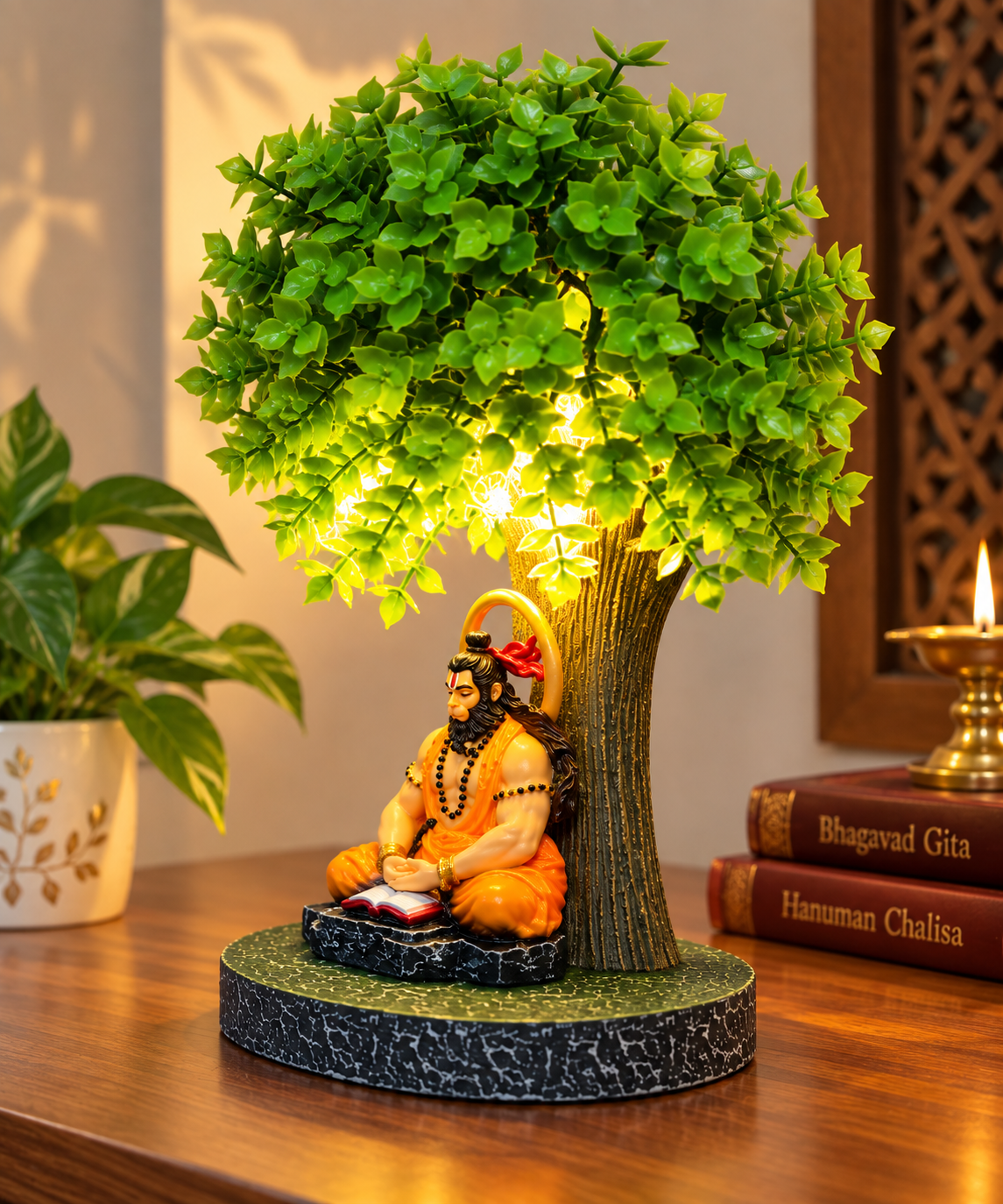 Divine Hanumanji Tree Lamp β Spiritual LED Decorative Light