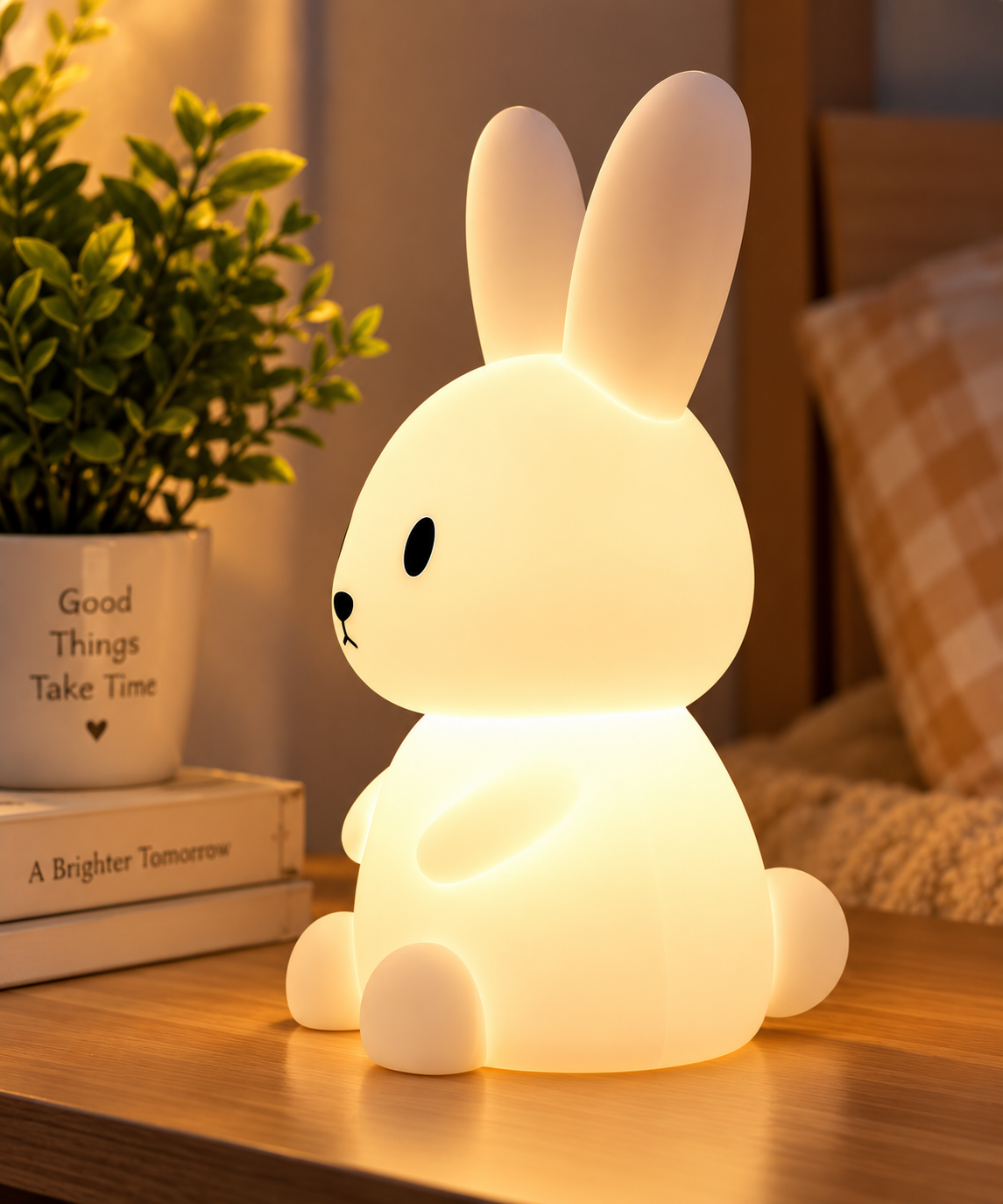 GlowBunny Cute LED Night Lamp – Adorable Bunny Bedside Light
